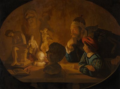 द ड्रॉइंग लेसन, 1634 द्वारा Jan ter Borch या टेरबोर्च