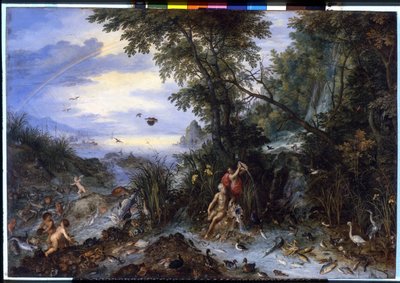 पानी। पेंटिंग Brueghel Jan I द्वारा द्वारा Jan the Elder Brueghel