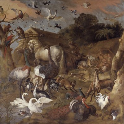 नूह का सन्दूक, c.1710 (कैनवास पर तेल) द्वारा जन एल्डर ग्रिफ़ियर