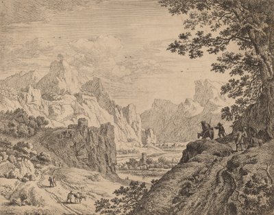 राइन नदी का दृश्य। द्वारा जान वैन एकेनो