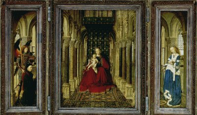 ड्रेसडेन अल्टारपीस ट्रिप्टिच, 1437 द्वारा Jan van Eyck