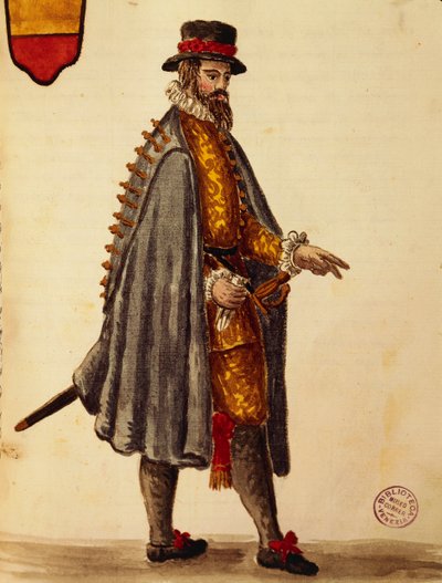 जन वैन ग्रेवेनब्रोक या जियोवानी ग्रीवेम्ब्रोक (1731-1807) द्वारा नीपोलिटन राजदूत, वेशभूषा की सचित्र पुस्तक, जल रंग से ग्लि डोने डी वेनेज़ियानी द्वारा जन वैन ग्रीवेनोबेक