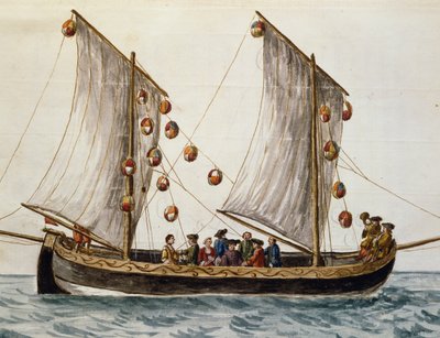 विनीशियन बोट को फ़ेस्ट ऑफ़ रिडीमर के लिए, जान ग्रेवेनब्रोएक (1731-1807), वॉटरकलर, इटली द्वारा तैयार किया गया द्वारा जन वैन ग्रीवेनोबेक