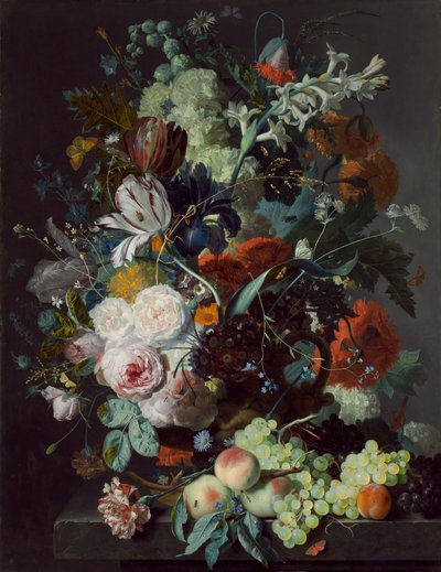 फिर भी फूल और फल के साथ जीवन, c.1715 द्वारा Jan van Huysum