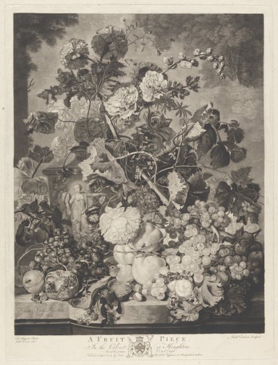 एक फल का टुकड़ा, रिचर्ड इरलोम द्वारा उत्कीर्ण, 1781 द्वारा Huysum के बाद जन वैन