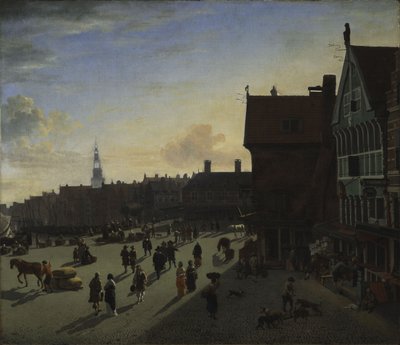 द डैम और डमरक, एम्स्टर्डम, c.1663 द्वारा जान वैन डेर हेडन