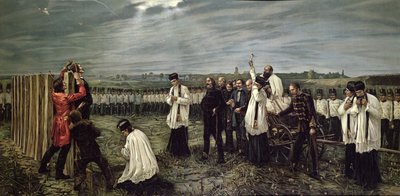6 अक्टूबर 1849, 1893 को अरसद, हंगरी में ऑस्ट्रियाई लोगों द्वारा हंगेरियन अधिकारियों का उत्पीड़न द्वारा जानोस थोर्मा