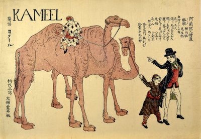 ऊंट, पब। 1821 (रंगीन लकड़बग्घा) द्वारा जापानी स्कूल