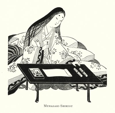 मुरासकाई-शिकिबू (लिथो) द्वारा जापानी स्कूल