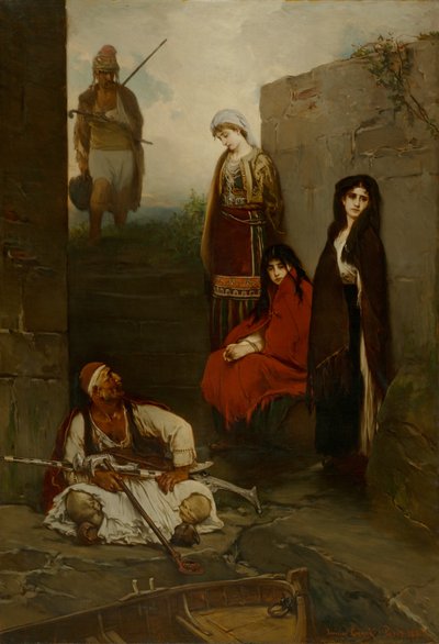 कैप्टिव्स (कैप्टिव मोंटेनिग्रिन वूमेन), 1870 द्वारा जारोस्लाव सरमाक