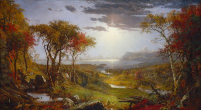 शरद ऋतु - हडसन नदी पर, 1860। द्वारा जैस्पर फ्रांसिस क्रॉसे