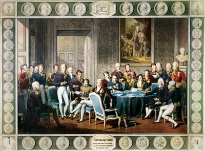 1814-15, ऑस्ट्रिया में वियना की कांग्रेस में प्रतिभागी द्वारा जीन बैप्टिस्ट (बाद) इसाबे