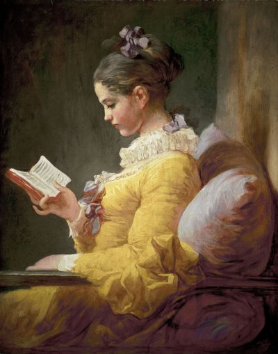 युवा लड़की पढ़ना, c.1770 द्वारा Jean Honore Fragonard