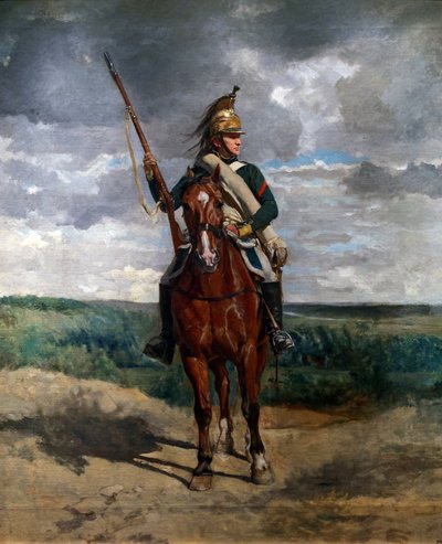 ग्रामीण इलाकों में चित्रित ड्रैगन, c.1876 (कैनवास पर तेल) द्वारा जीन लुइस अर्नेस्ट मीसोनियर