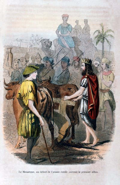 ग्रामीण वर्ष की शुरुआत में मोनार्क, 1847 में पहला फर्रो खोला गया द्वारा जीन एडोल्फ बीज़