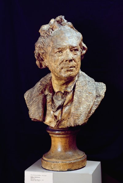 क्रिस्टोफ विलीबाल्ड वॉन ग्लक (1714-87) की बस्ट c.1775 (प्लास्टर) द्वारा Jean Antoine Houdon
