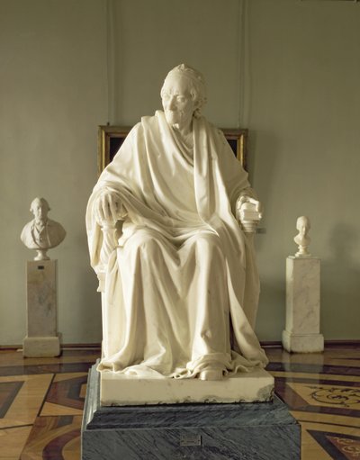 फ्रेंकोइस मैरी अबेट वोल्टेयर (1694-1778) 1781 (संगमरमर) द्वारा Jean Antoine Houdon