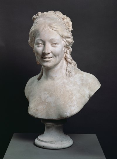 कलाकार, १ plame६ (प्लास्टर) की पत्नी मैडम हौडन का पोर्ट्रेट बस्ट द्वारा Jean Antoine Houdon