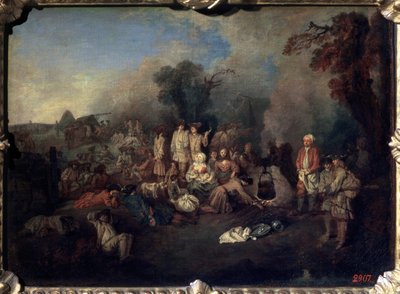 Bivouac, c1710 द्वारा जीन एंटोनी वट्टू