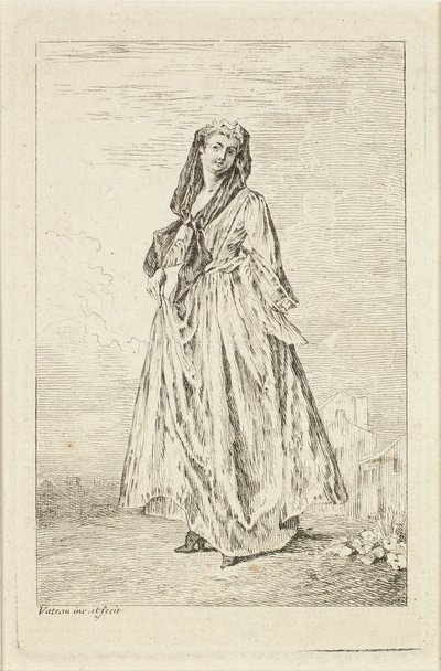 फैशन आंकड़े द्वारा Jean-Antoine Watteau