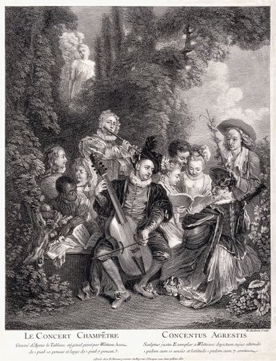 ले कॉन्सर्ट चैंपियन, 1735 द्वारा जीन एंटोनी वट्टू