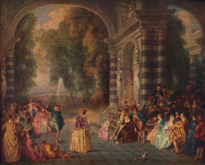 द बॉल ऑफ़ द ले ले बाल चैंपियन, c1717 द्वारा जीन एंटोनी वट्टू