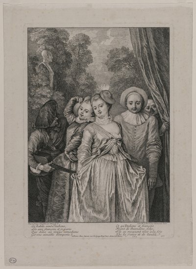 कपड़े इतालवी हैं, 1715-1716। द्वारा जीन एंटोनी वट्टू