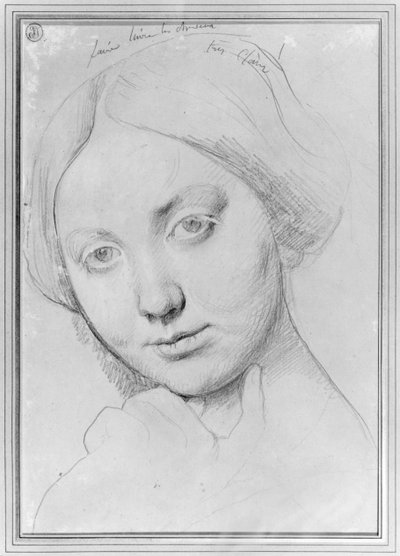 लुईस डी ब्रोगली, हॉससनविले की काउंटेस, c.1842 (कागज पर ग्रेफाइट) द्वारा जीन अगस्टे डॉमिनिक इंगर्स