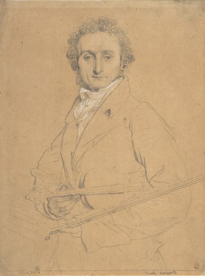 निकोलो पगनीनी 1784-1840, सीए। 1830 द्वारा जीन अगस्टे डॉमिनिक इंगर्स