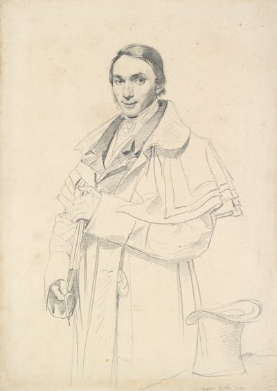जीन-फ्रेंकोइस-एंटोनी वन का तीन-चौथाई लंबाई वाला पोर्ट्रेट, 1823 द्वारा जीन अगस्टे डॉमिनिक इंगर्स