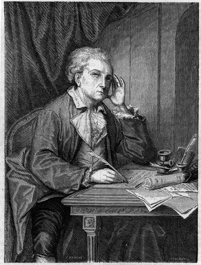 निकोलस अलेक्जेंड्रे डीज़ेडे का पोर्ट्रेट फ्रांसीसी संगीतकार (1740-1792)। ग्रीज़ के चित्र के बाद उत्कीर्णन। द्वारा जीन बैप्टिस्ट (बाद) ग्रीज़े