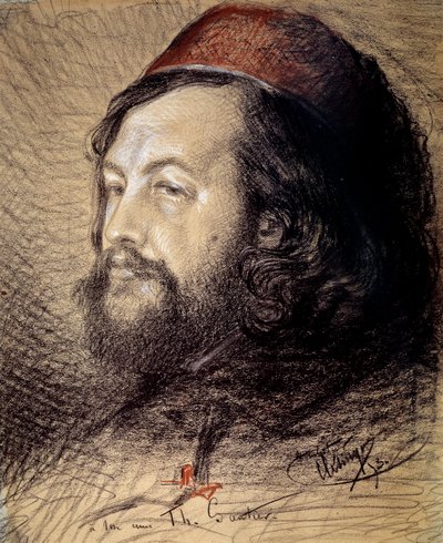 ऑगस्टे क्लीसिंगर (1814-1883) 1851 सन द्वारा थियोफाइल गौटियर (1811-1872) चारकोल और पेस्टल ड्राइंग का पोर्ट्रेट। 0,77x0,65 मीटर वर्साय, मुसी डू चेटो द्वारा जीन बैप्टिस्ट अगस्टे क्लिंजर