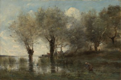 Picardy में एक तालाब, ca. 1867। द्वारा जीन बैप्टिस्ट केमिली कोरोट