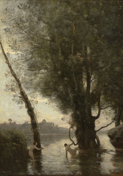 बोरोमियन द्वीपों के स्नानघर, c.1865-70 द्वारा जीन बैप्टिस्ट केमिली कोरोट