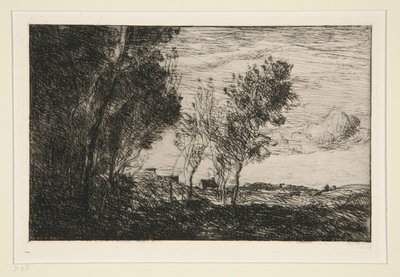 टिब्बा में: हेग के जंगलों की स्मृति द्वारा Jean-Baptiste-Camille Corot