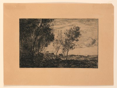 टिब्बा में: हाउज में जंगल की स्मारिका द्वारा Jean Baptiste Camille Corot