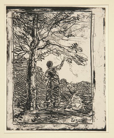 युवा लड़की और मौत द्वारा Jean-Baptiste-Camille Corot