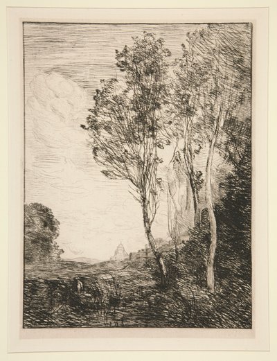 याद मे द्वारा Jean-Baptiste-Camille Corot