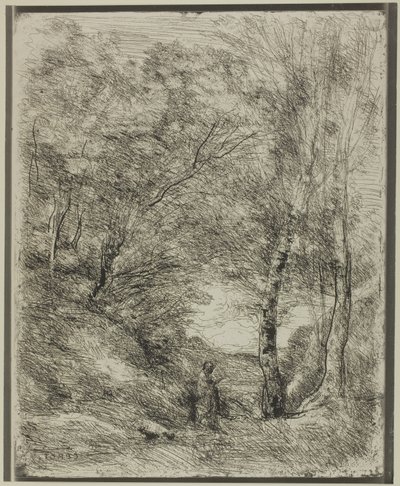होरेस के बगीचे द्वारा Jean-Baptiste-Camille Corot