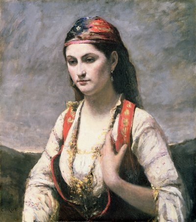 अल्बानो की युवा महिला, 1872 द्वारा जीन बैप्टिस्ट केमिली कोरोट