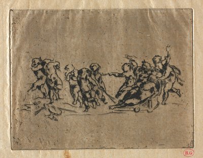 बच्चों और रथ के साथ Bacchanal द्वारा जीन बैप्टिस्ट कारपो