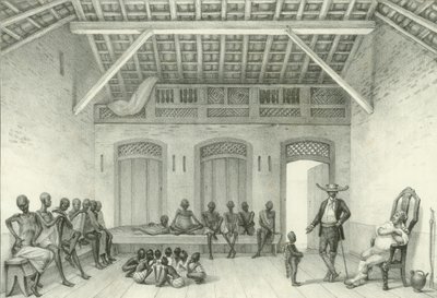 1835 में दासों को बेचने के लिए खरीदारी करें। द्वारा जीन बैप्टिस्ट डेब्रेट