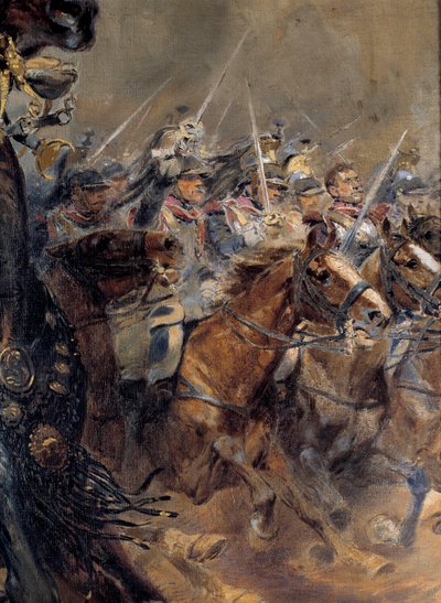 नेपोलियन युद्ध: "" जनरल एंटोनी चार्ल्स कॉम्टे डी लासाल (1775-1809) का अंतिम प्रभार, 6 जुलाई को वाग्राम में मारा गया द्वारा जीन बैप्टिस्ट एडौर्ड डिटेल