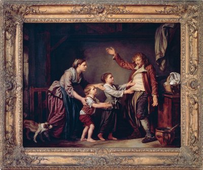 शराबी की वापसी, जीन-बैप्टिस्ट ग्रीज़ द्वारा (1725-1805) द्वारा जीन बैप्टिस्ट ग्रीज़े