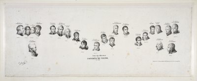 1815 के वियना के कांग्रेस के मंत्रियों के नाम, पब। 1815 द्वारा जीन-बैप्टिस्ट इसाबे