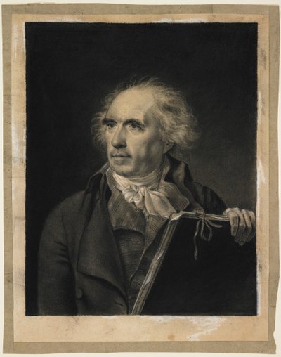 पोर्ट ऑफ ह्यूबर्ट रॉबर्ट, c.1798-99 (काले और सफेद चाक) द्वारा जीन-बैप्टिस्ट इसाबे