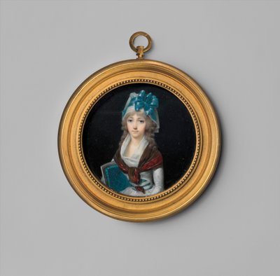 एक महिला का पोर्ट्रेट, c.1795 (हाथीदांत) द्वारा जीन-बैप्टिस्ट इसाबे