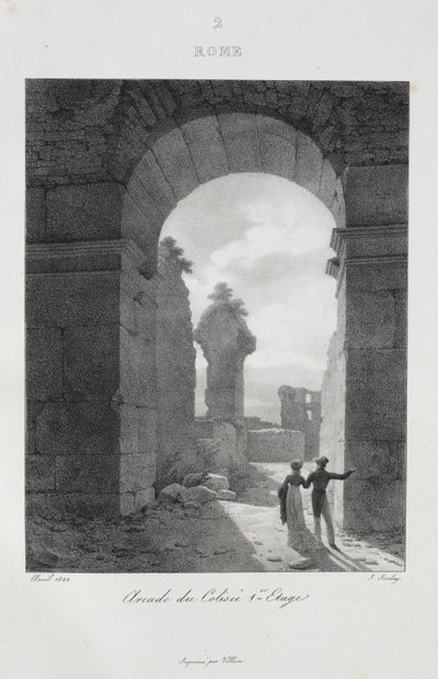 1822, 1833 में इटली की यात्रा। द्वारा जीन-बैप्टिस्ट इसाबे