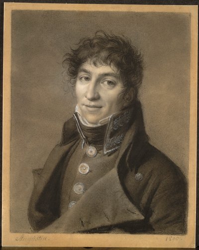 एक आदमी का चित्रण द्वारा Jean-Baptiste-Jacques Augustin
