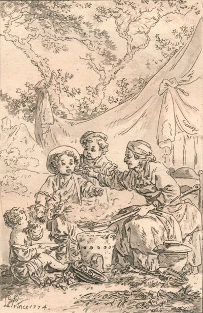 ले गाउट, 1774। द्वारा जीन बैप्टिस्ट ले प्रिंस